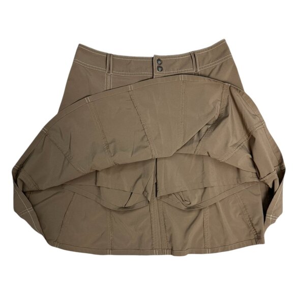 Athleta Whatever Skirt Skort in Khaki Tan Athletic A-Line Women's Size 8 - Picture 5 of 9